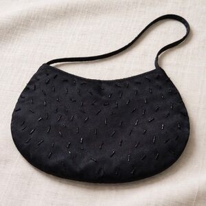 Mini Evening Bag by Shiseido, Black, Beaded